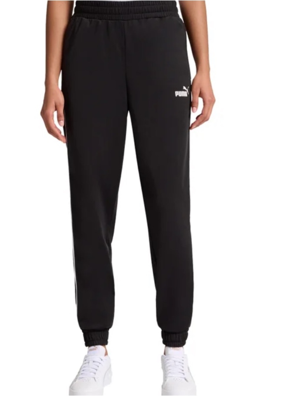 NWT Puma Black Elastic Waist Tricot Joggers